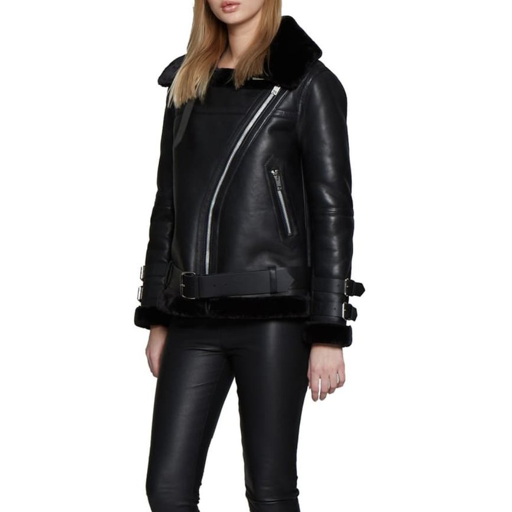 BRAND NEW* Walter Baker Whitney Leather Zip Jacket
